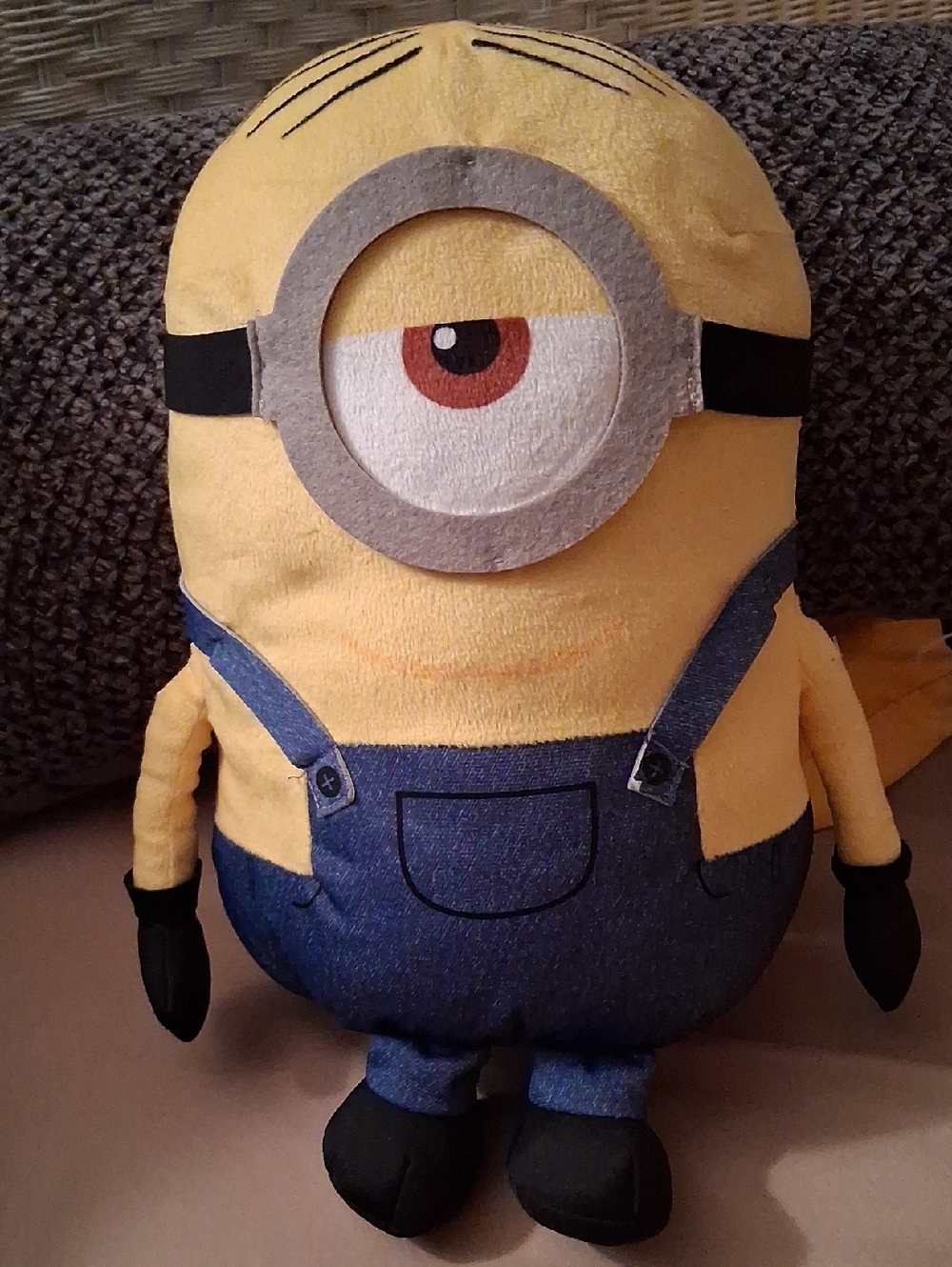Yellow One-Eyed Minion Plush Toy - Soft Stuffed Animal